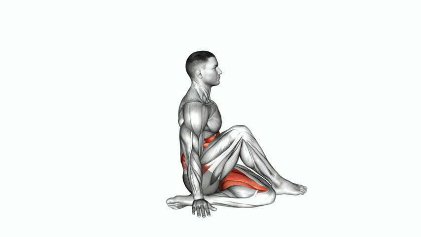 Postura de Yoga Ardha Matsyendrasana