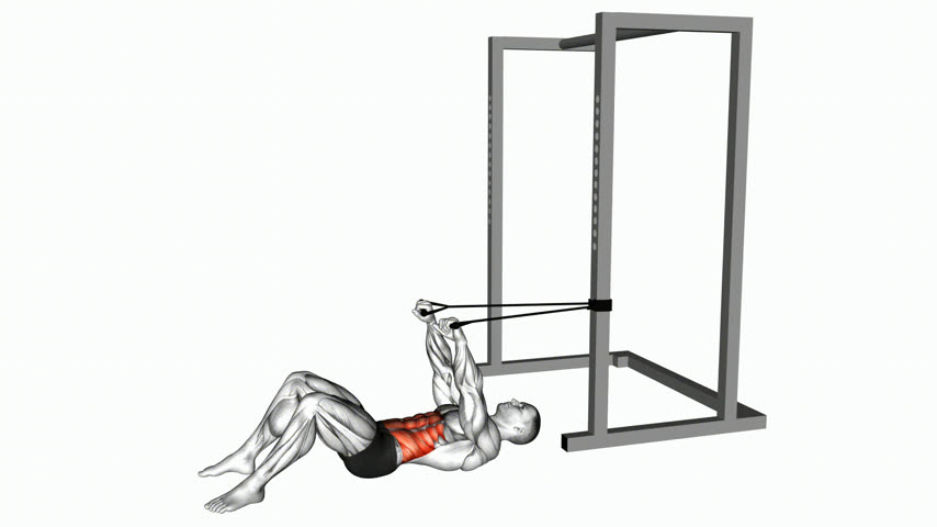 Abdominal Crunch Superior com Elástico