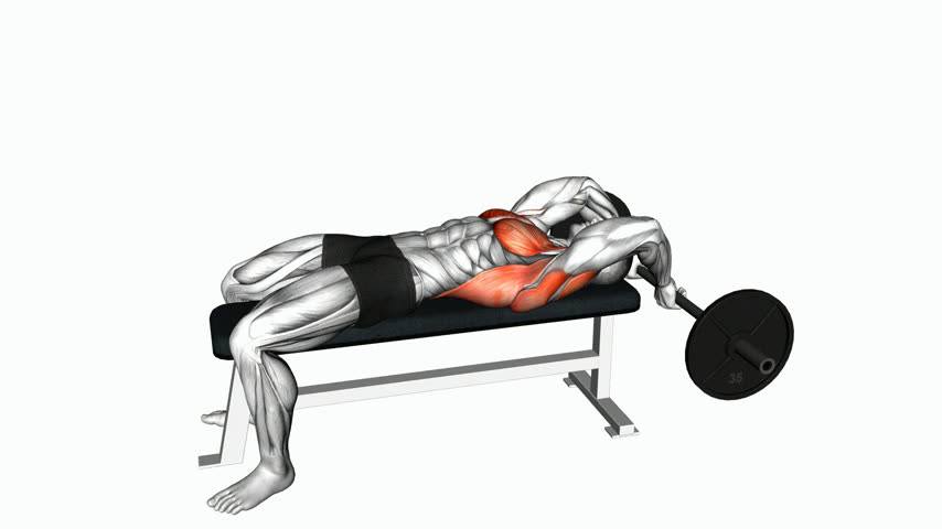 Pullover com Barra e Braços Flexionados