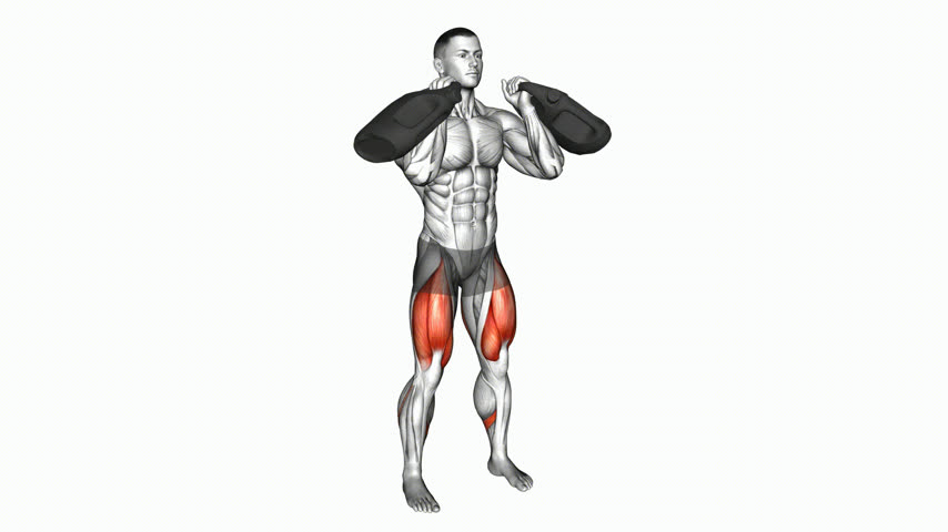 Agachamento Frontal com Garrafa