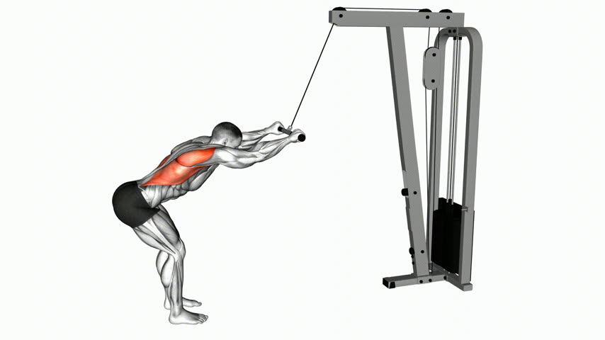 Pulldown com Braços Estendidos na Polia (Versão 2)