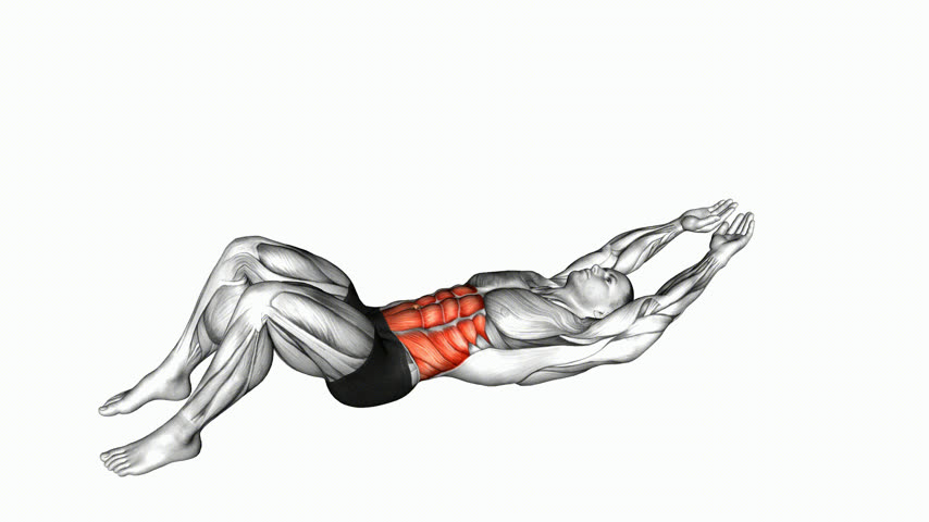 Abdominal Crunch (Mãos Acima da Cabeça)