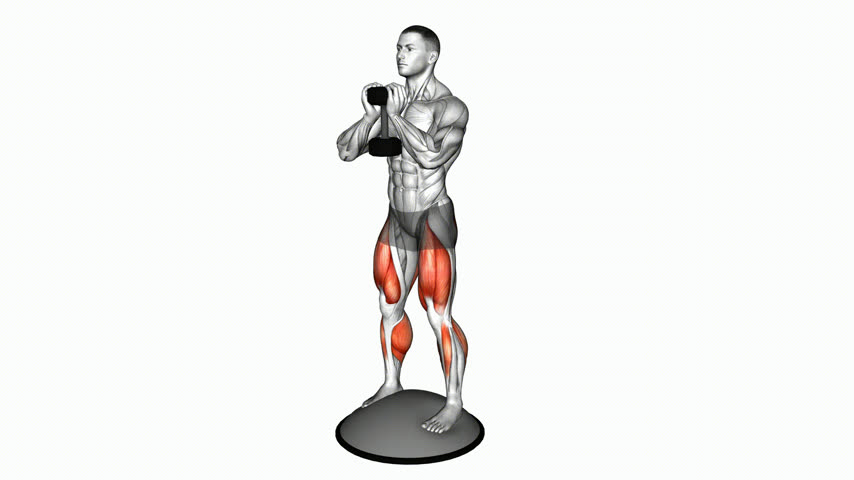 Agachamento Goblet com Halter no Bosu