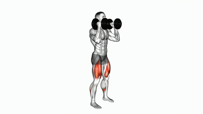 Agachamento Frontal com Halteres