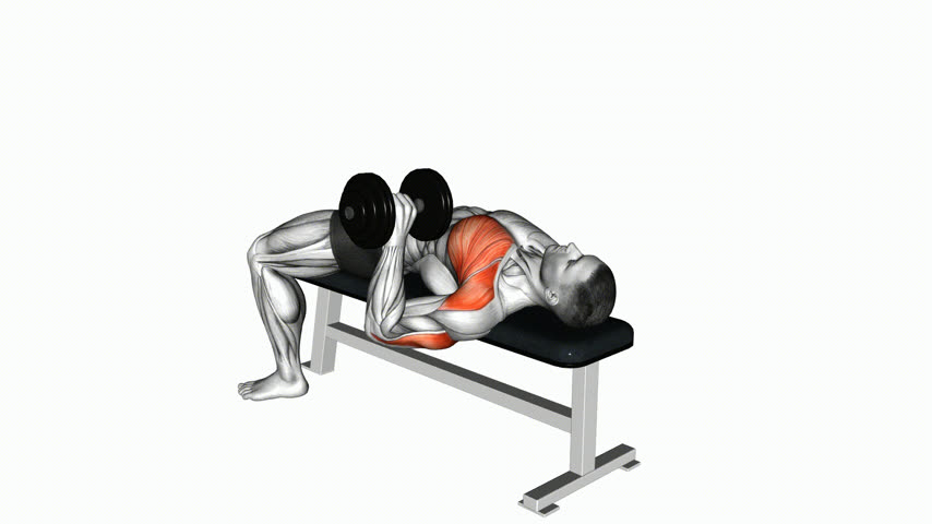 Supino Pegada Aberta Unilateral com Halter