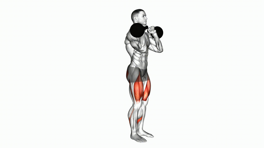 Afundo Reverso com Pegada de Clean com Kettlebell