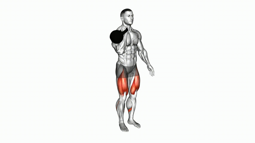 Afundo Reverso Contralateral com Kettlebell
