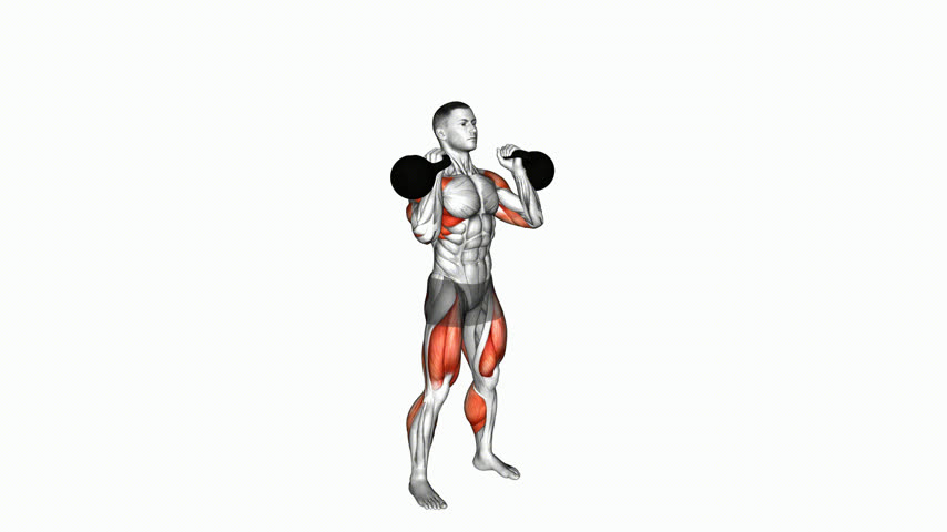 Jerk Duplo com Kettlebell