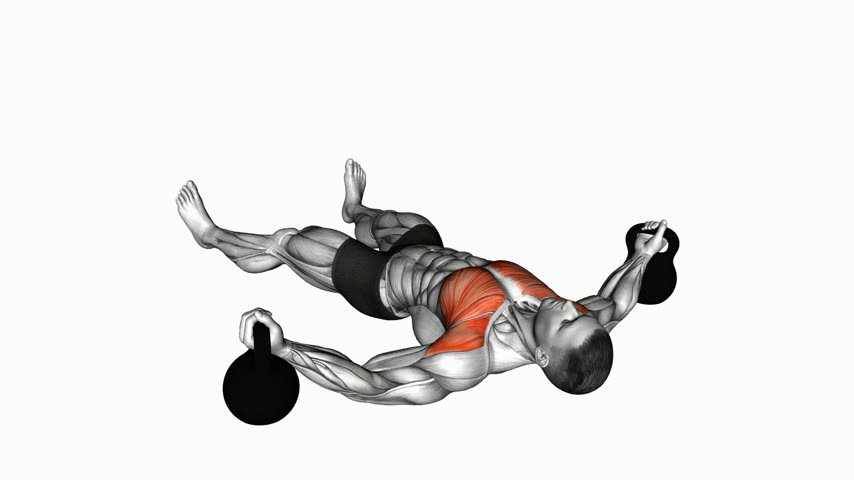 Crucifixo no Chão com Kettlebell