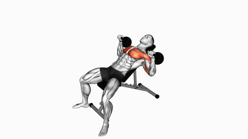Supino Inclinado com Rotação com Kettlebell