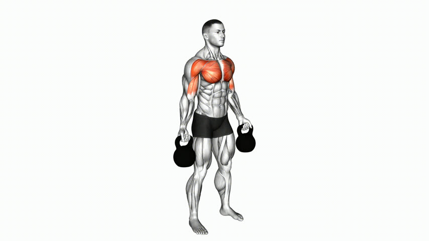 Crucifixo Baixo com Kettlebell