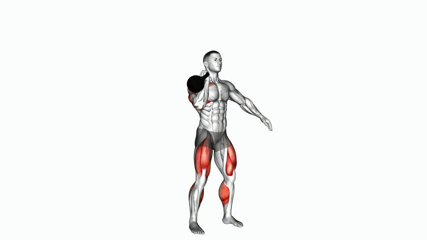 Jerk Unilateral com Kettlebell