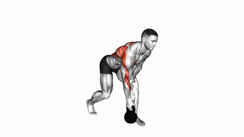 Remada Unilateral com Kettlebell