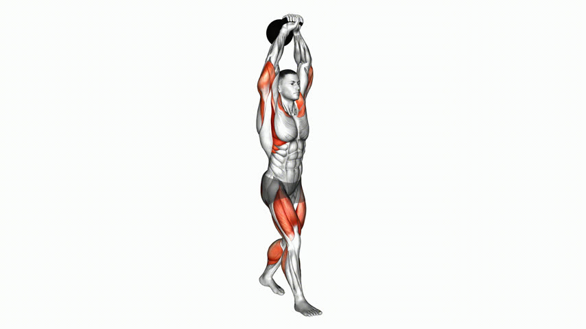 Carregamento Acima da Cabeça com Kettlebell