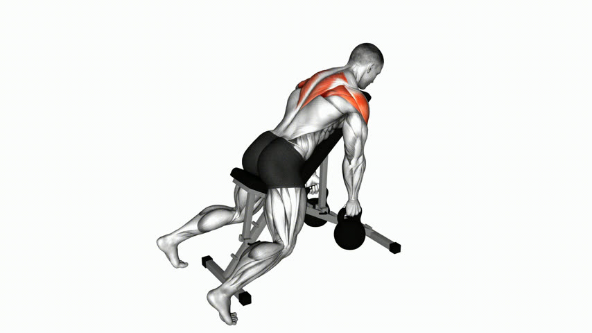 Swing para Deltoide Posterior Pronado com Kettlebell