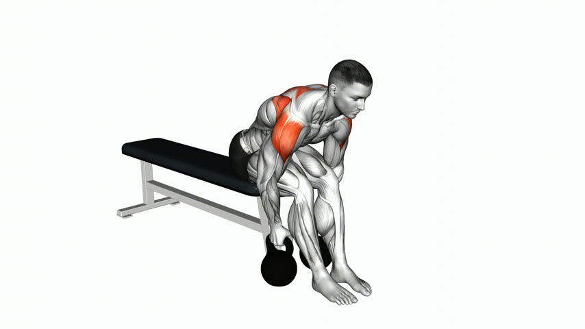 Crucifixo Invertido com Kettlebell