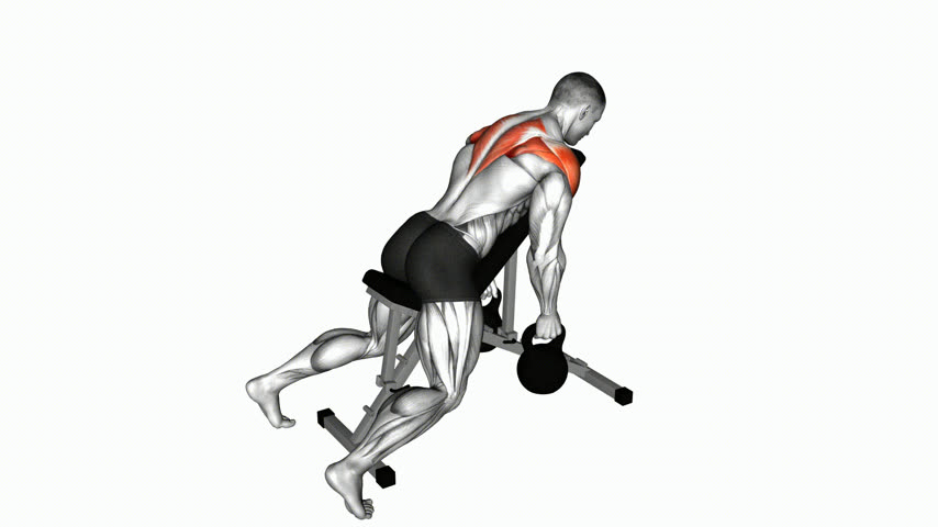 Crucifixo Inverso com Kettlebell