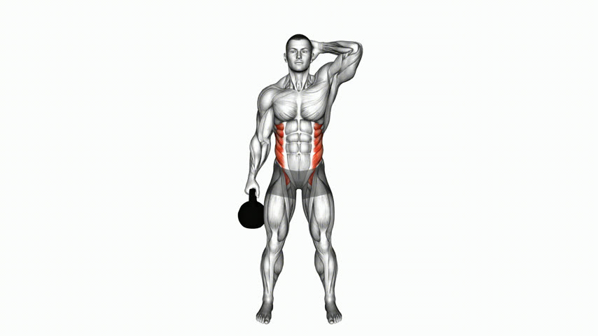Flexão Lateral de Tronco com Kettlebell