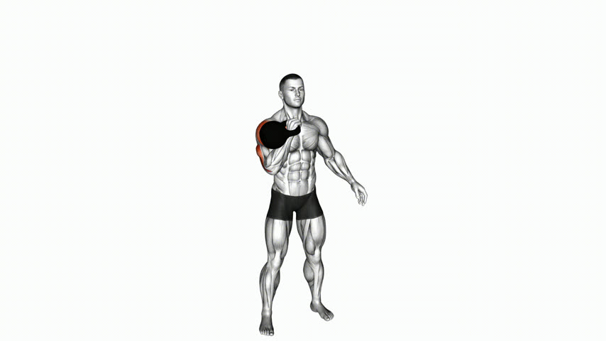 Desenvolvimento Estrito com Kettlebell