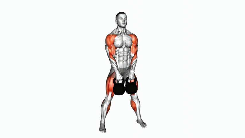 Clean com Dois Braços com Kettlebell