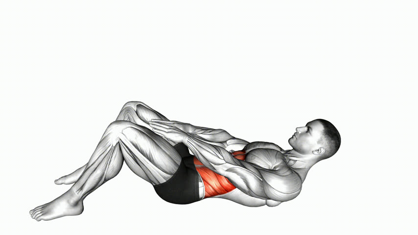 Abdominal Crunch com Toque no Joelho