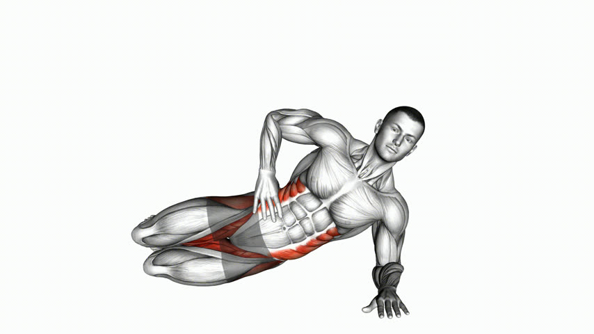 Elevação em Prancha Lateral Ajoelhado