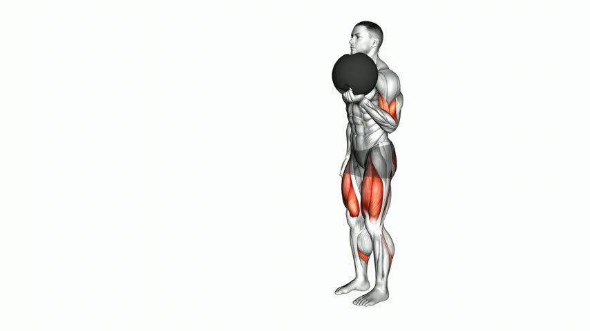 Afundo com Rosca Bíceps com Medicine Ball