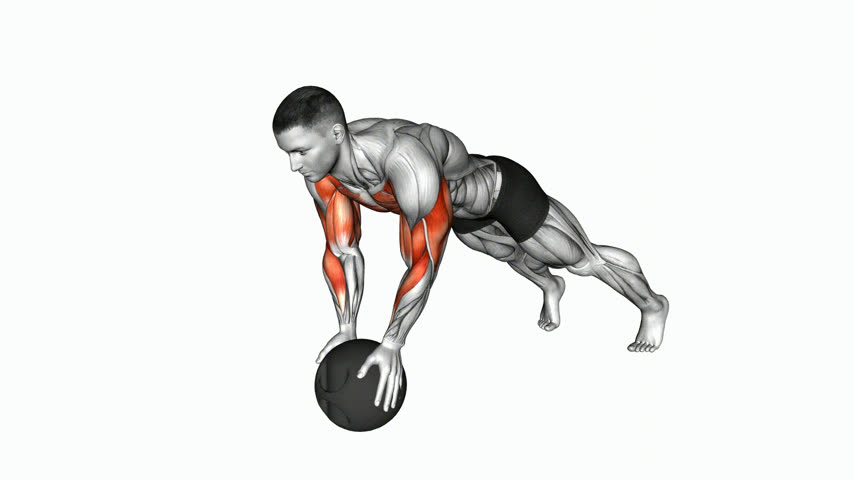 Flexão de Braço Pliométrica com Medicine Ball