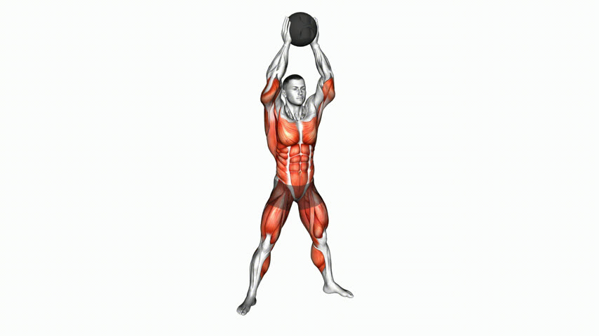 Slam com Giro com Medicine Ball