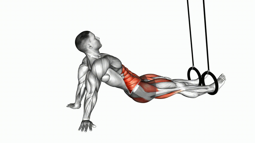 Abdominal Crunch em Decúbito Dorsal nas Argolas