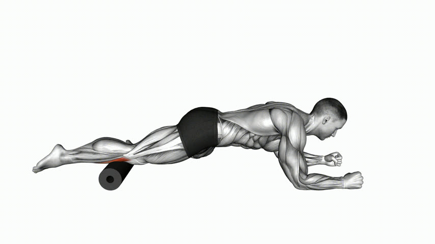 Liberação do Tibial Anterior (Unilateral) Deitado no Chão com Rolo