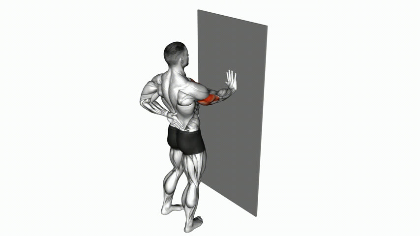 Flexão de Braço Unilateral Apoiada na Parede